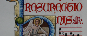Illuminated manuscript from St Michael's Abbey, Farnborough