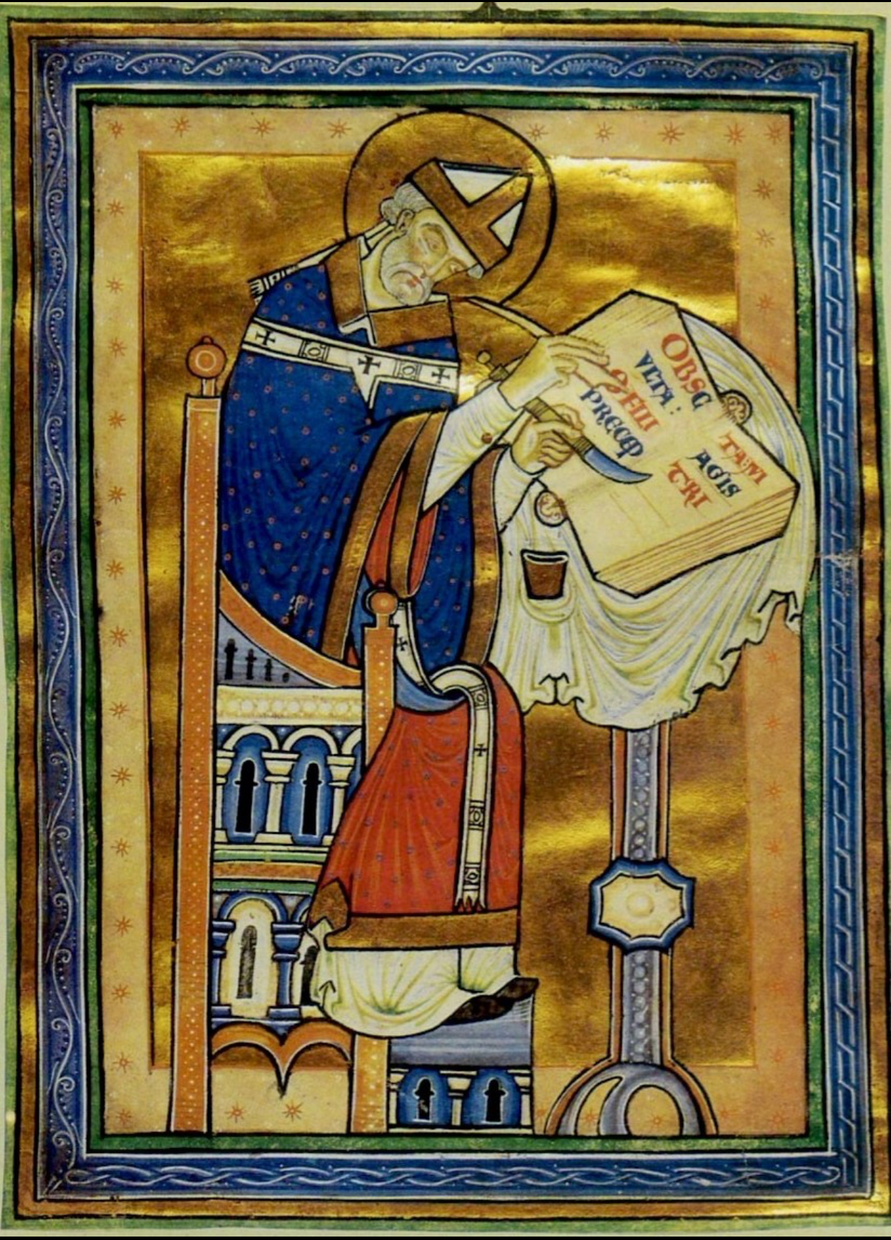 Image of St Dunstan, icon for the Christian Arts Studio